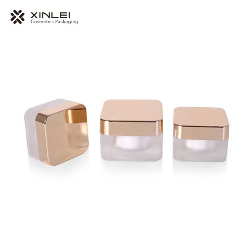 15g Acrylic Cosmetics Cream bottle with gold lid