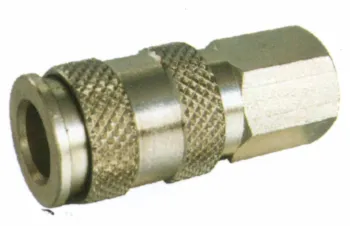Female Zinc , Chrome Plated Brass Or Steel Quick Couplers For Water, Oil
