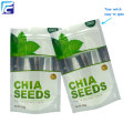 Şeffaf camlı folyo chia tohum paketleme torbaları