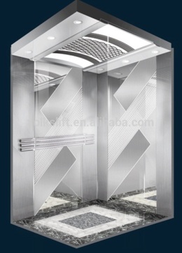 Etched finished cabin passenger elevator business elevator