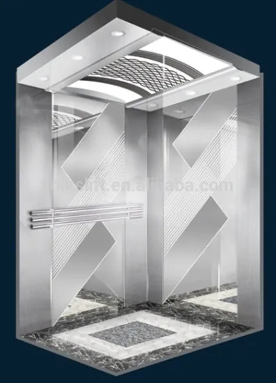 Etched finished cabin passenger elevator business elevator