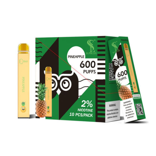 Cigarette de vape jetable sur le subliss QBAR 600 Puff.