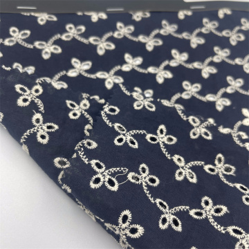 100%cotton floral eyelet cutout embroidry fabric