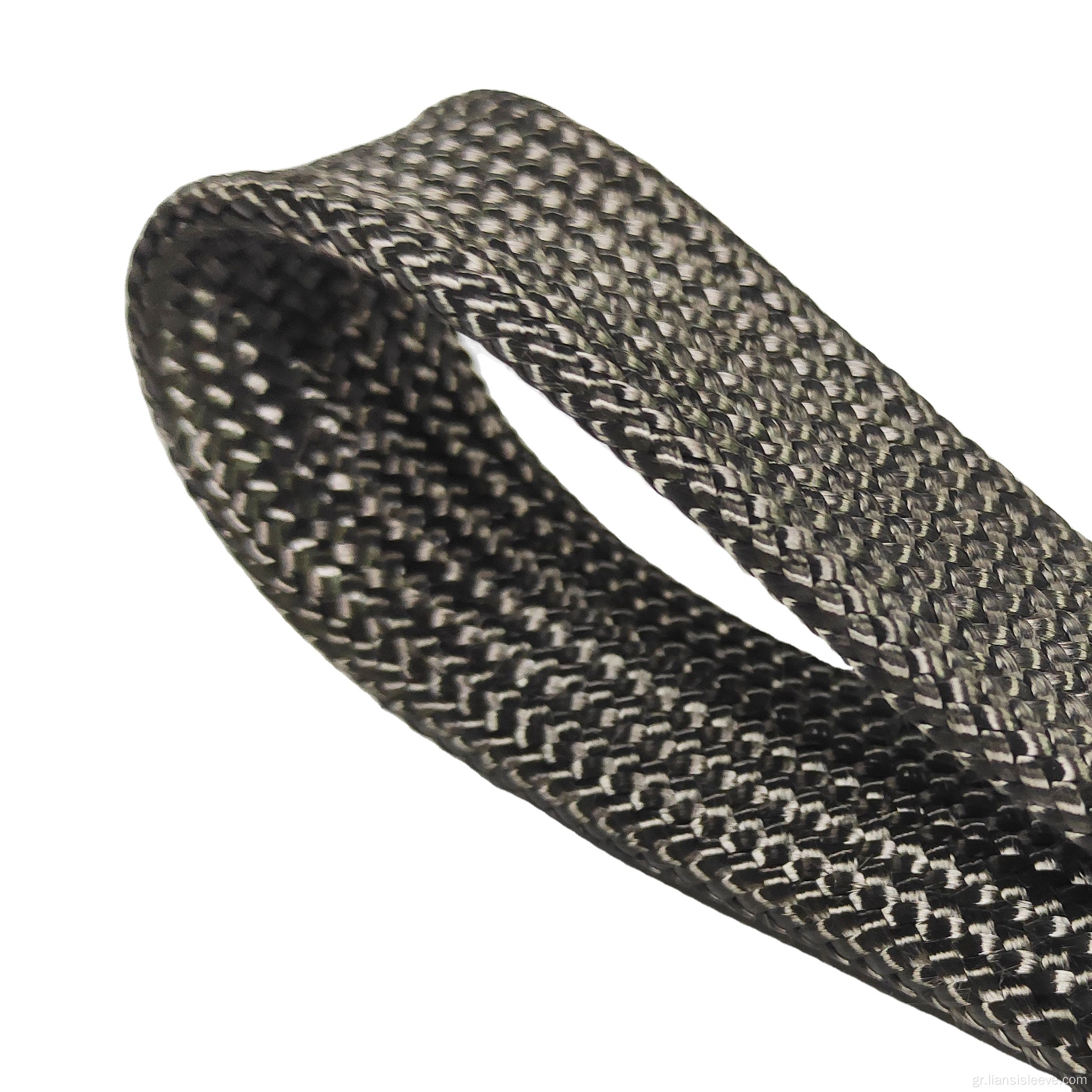 Αντίσταση υψηλής θερμοκρασίας Carbon Braid Cable Sleeve