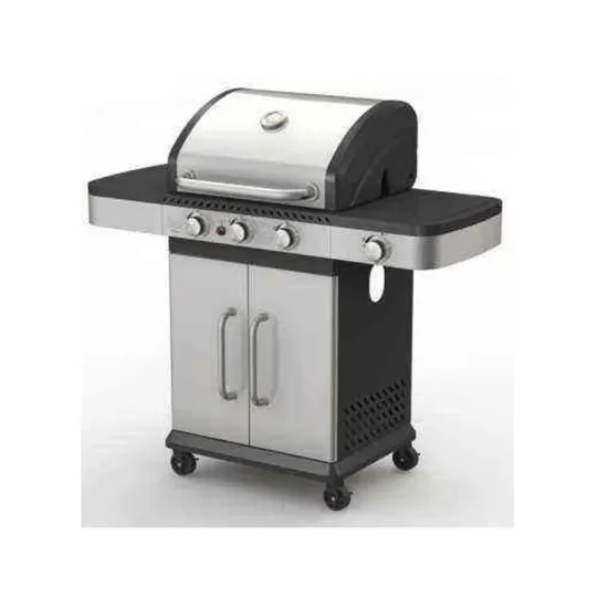 LP Gas Gas Grills Outdoor Cabinets With Wheels Stainless Steel Smokeless Gas Bbq Grill