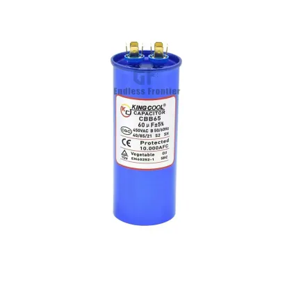 AC Motor Run Capacitor CBB65 for Air Conditioner Parts