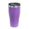 Curve Shape Metal Car Coffee Mug with Lid