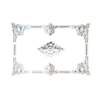 Indirect LED Light Gypsum Ceiling Molds and Plaster Cornices for Sale