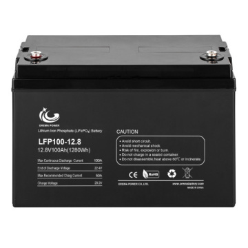 12.8V100Ah LiFePO4 Lithium battery with BMS for motorhome