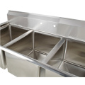 commercial triple compartment sink