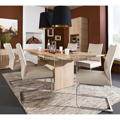 Oak veneer MDF wooden office computer desk dining table