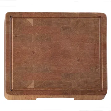 Square wooden chopping board
