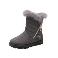 Large size warm waterproof cloth snow boots