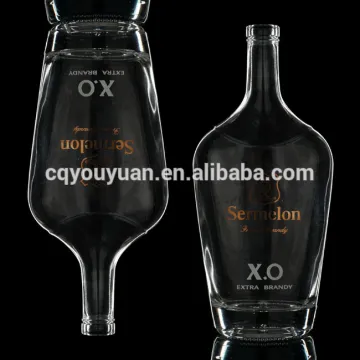 Food Grade 700 ML Clear Glass Bottles Flasks Large Tequila Glass Bottle