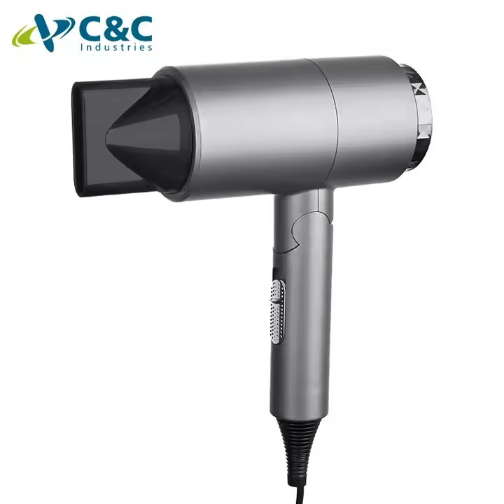 C&C Wholesale AC DC Motor Choice Travel OEM Powerful Salon Equipment LCD Professional Hairdryer New Blow Custom Hair Dryer