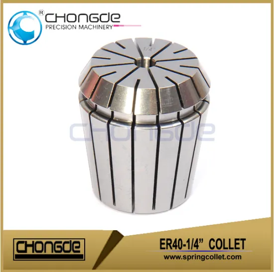 ER40-1/4" Precision Collet Clamping Range 0.250" - 0.210"