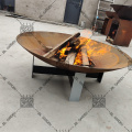 Holzbrenner Corten Stahl Feuerstelle Schalen