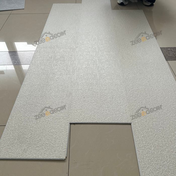Tấm ốp tường SPC cao cấp Thiết kế rãnh 4 mặt chống thấm nổi Tấm ốp tường nội thất chống nước thân thiện với môi trường