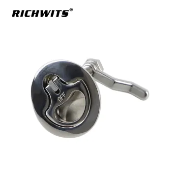 Marine Grade Stainless Steel Floor Buckle Hatch Latch Flush Turning Lift Handle boat cam latch