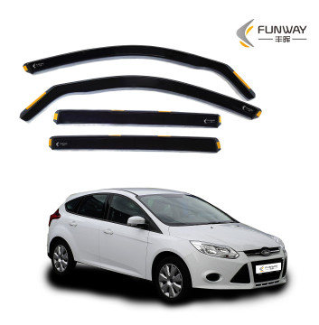 PMMA Car Door Rain Guard for Ford Focus MK3 2011-2018 5 Door Saloon