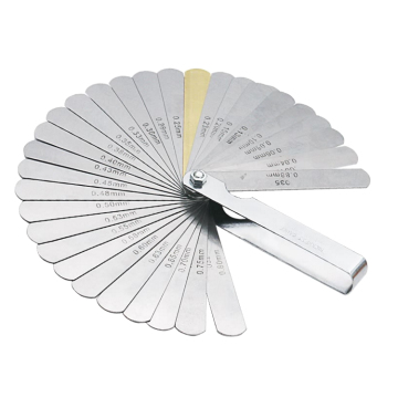 Metric 32 Blade Steel Feeler Gauge 0.04-0.88 มม. - เครื่องมือวัดหัวเทียน