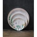 plant round serving tray for indoor and outdoor