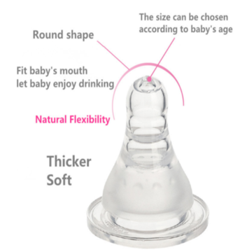 Aksesori botol bayi silikon bayi nipple standard s