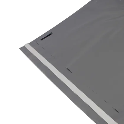 Gray Famous Brand Plastic Poly Mail Bag