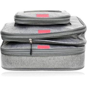 High-Quality Premium Compression Packing Cubes Set for Travel Organizers with See-Through Design