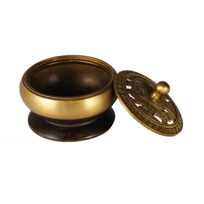 Brass incense burner indoor sandalwood mosquito coil box
