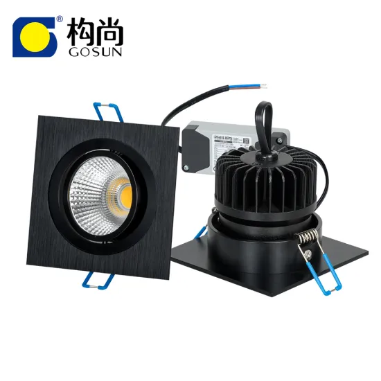 75mm COB Square LED Downlight, 7W Dimmable Cutout Light