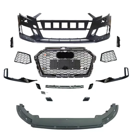 PP Body Kit for Audi A3 2017-2019 Front Bumper Assembly Upgrade to RS3 Model