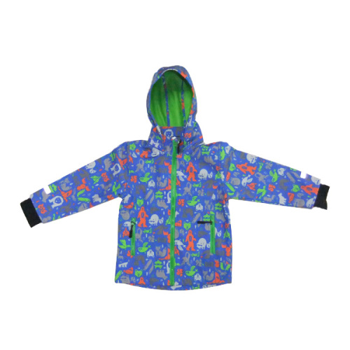 Pakaian Boy Softshell Coat dengan 100% Polyester