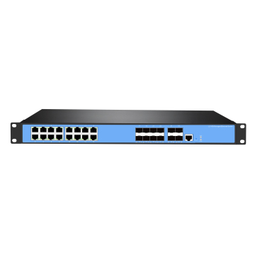 28-Port 1 RJ45 Console Management 10G Uplink L3 Managed PoE Ethernet Switch for Wind Farms (OEM/ODM)