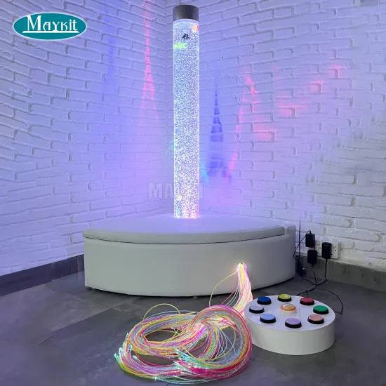 Modern RGB Controller LED Fiber Optic Lights Bubble Water Tube Acrylic Decoration