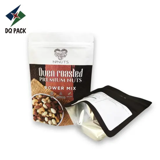 Food grade plastic foil packaging with ziplock bags