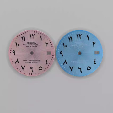 New 28.5mm Roman Numeral Calendar Dial Watch Compatible with NH35 Movement - Non-Luminous