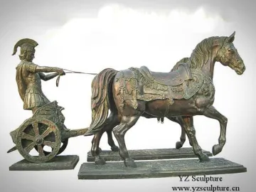 Brass Horse Sculpture (BAS-M007)