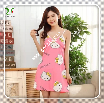 100% cotton printed terry velour bathrobe for woman