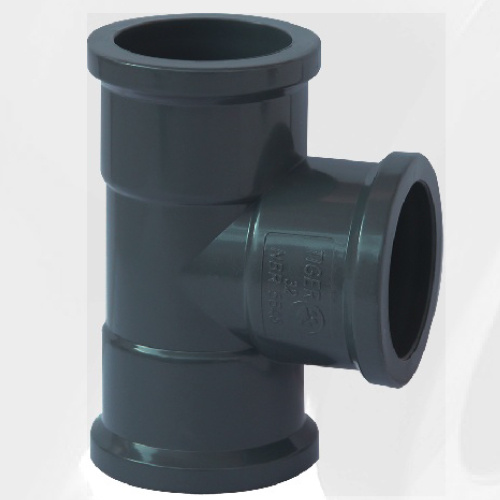 NBR5648 fornecimento de água Upvc Tee cor cinza