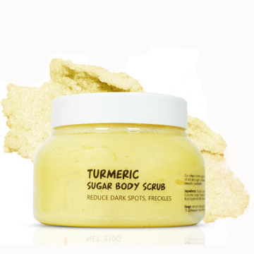 Custom Private Label Organic Sugar Turmeric Body Scrub - 300ML