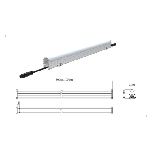 Factory wholesales aluminum acrylic outdoor led linear light