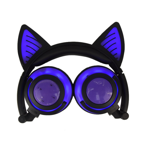 Led Light Up Headphone Telinga Kucing Nirkabel Bluetooth