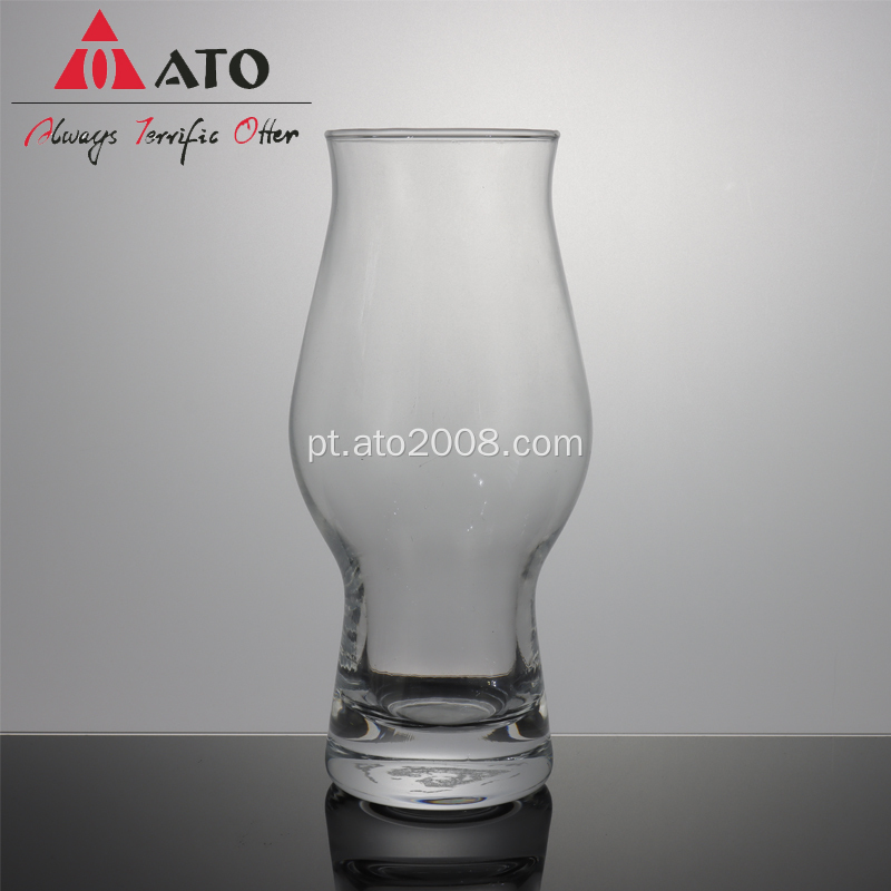 Copa de vidro de vidro de cerveja espessa criada
