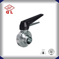 304/316L Sanitary Stainless Steel Welded Butterfly Valve