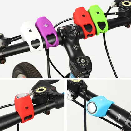 120db Chargeable Bicycle Bell Waterproof Cycling Bike Bell Electric Horn Mini Portable Cycling Handlebar Bell Bicycle Accessorie