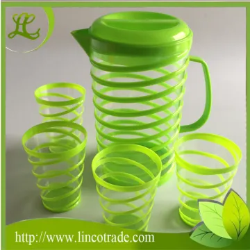 2.2L Plastic PS Water Jug and 300ml Cup Set
