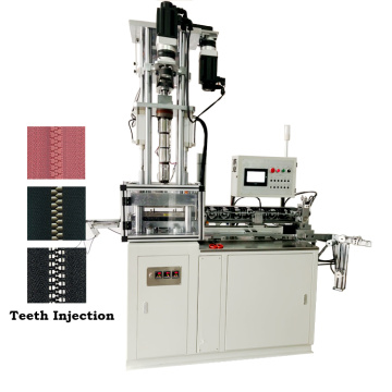 Máquina de injeção de dentes de zíper de plástico elétrico totalmente automático