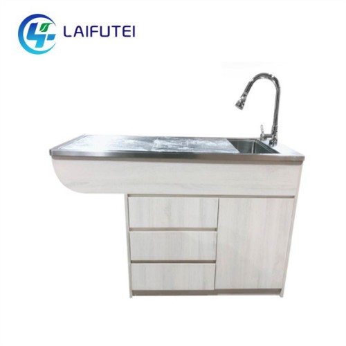 Stainless Multi-Functional Disposal Vet Cleaning Table