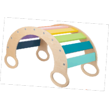 Wood Rainbow Rocker Board